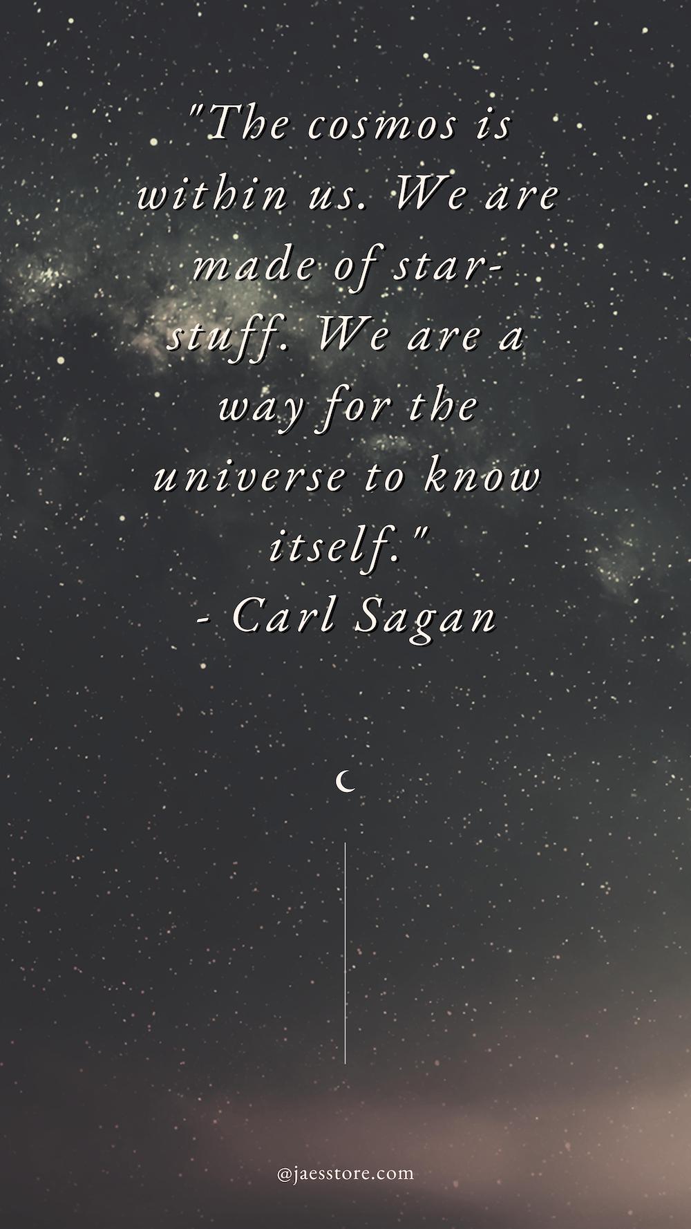 The Universe is Within us.